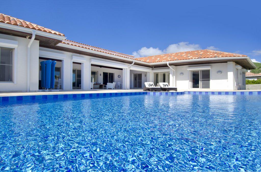 St Maarten real estate, Guana Bay, 6 bedroom beachfront Villa Orchid