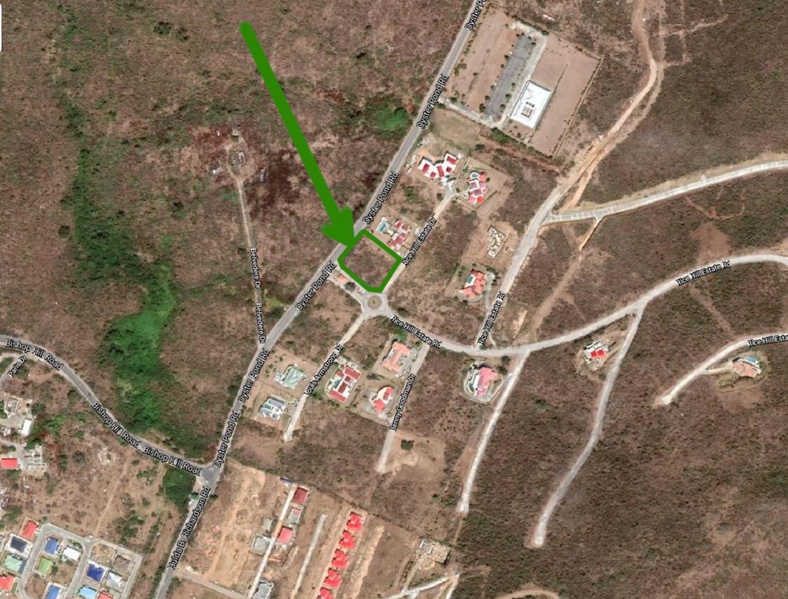 Big vacant land for sale in St Maarten,  in gated secluded community Rice Hill Gardens