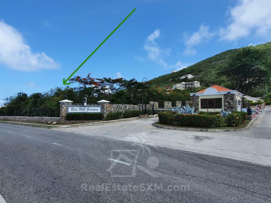 Big vacant land for sale in St Maarten,  in gated secluded community Rice Hill Gardens