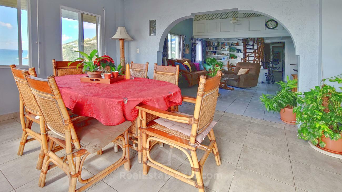St Maarten unique house for sale in Belair 6-bedrooms, amazing views, great rental potential