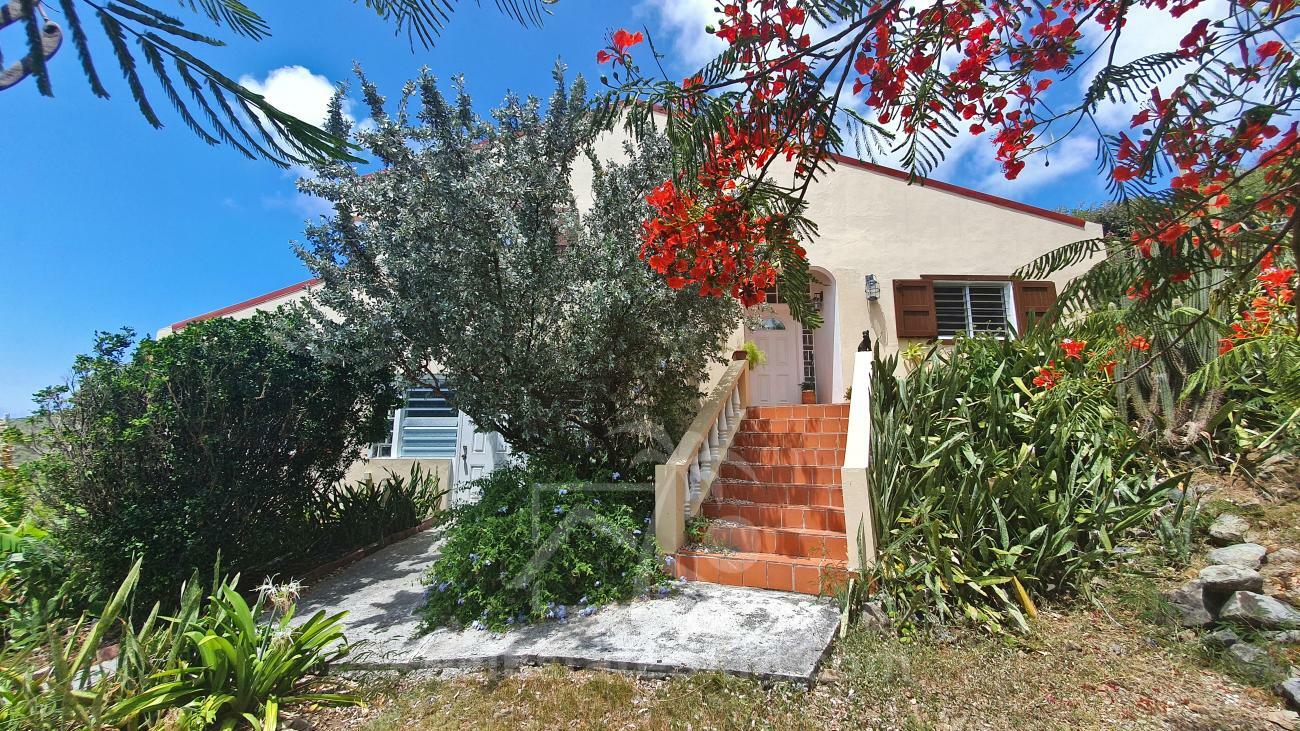 House for sale in St Maarten Guana Bay. Amazing ocean views. 3-levels, extra room PRICE DROP! No HOA