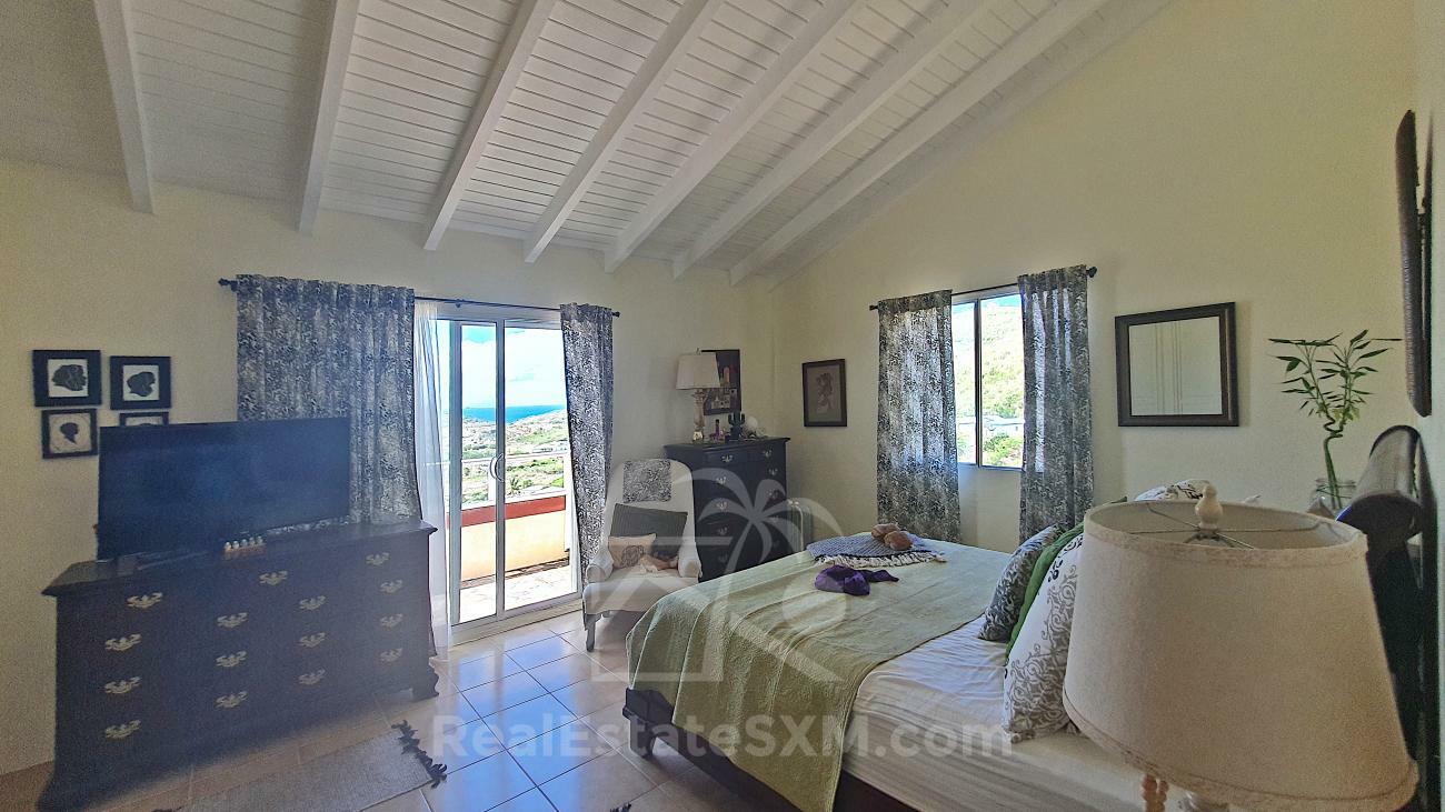 House for sale in St Maarten Guana Bay. Amazing ocean views. 3-levels, extra room PRICE DROP! No HOA