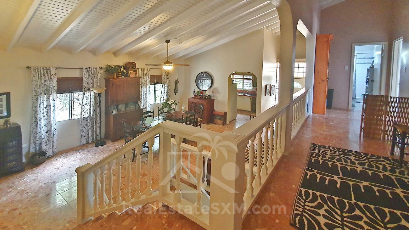 House for sale in St Maarten Guana Bay. Amazing ocean views. 3-levels, extra room PRICE DROP! No HOA