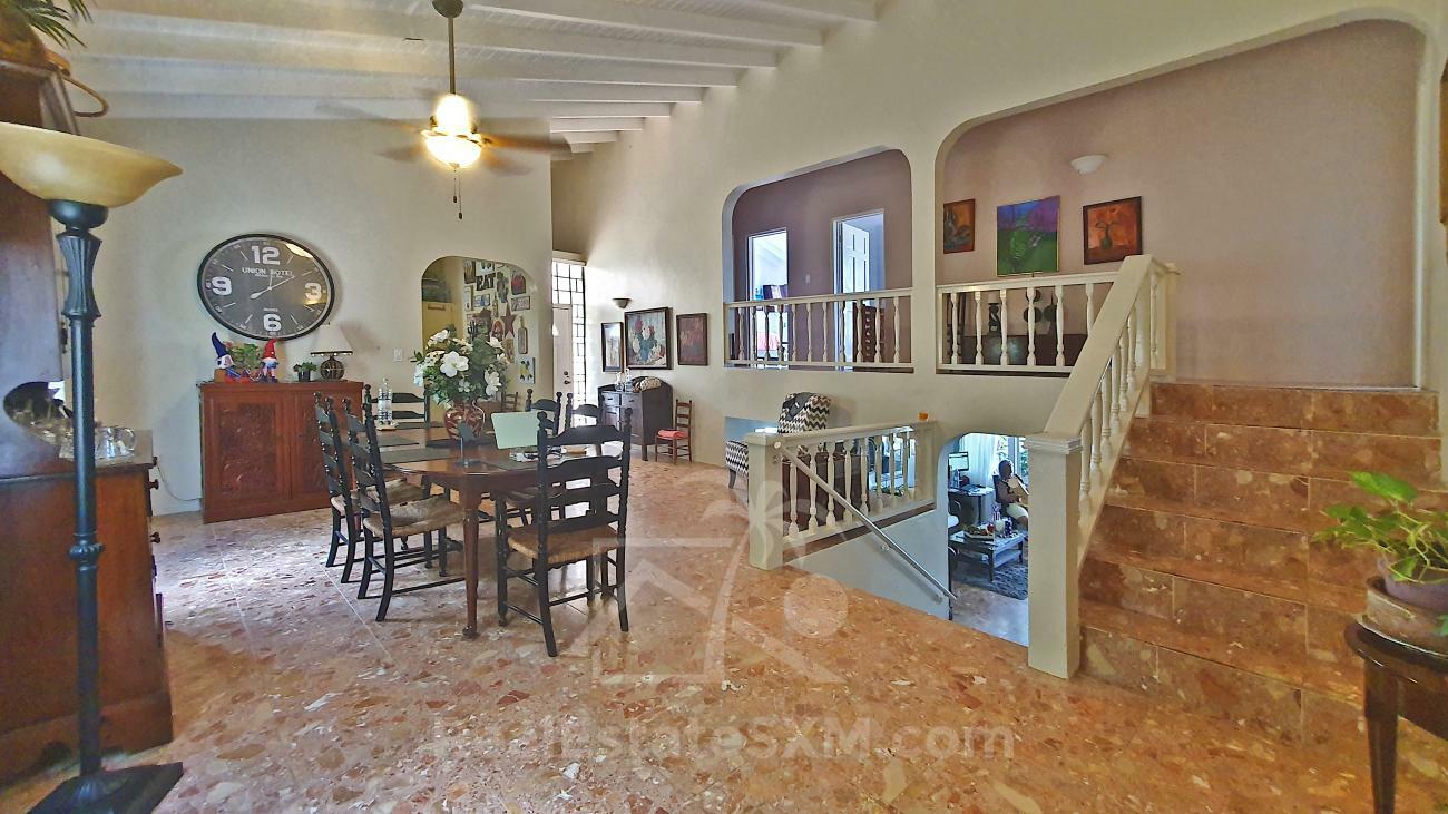 House for sale in St Maarten Guana Bay. Amazing ocean views. 3-levels, extra room PRICE DROP! No HOA