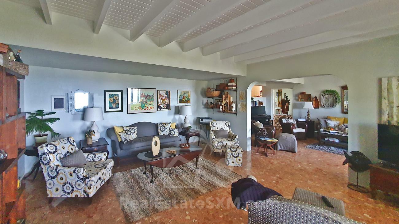 House for sale in St Maarten Guana Bay. Amazing ocean views. 3-levels, extra room PRICE DROP! No HOA