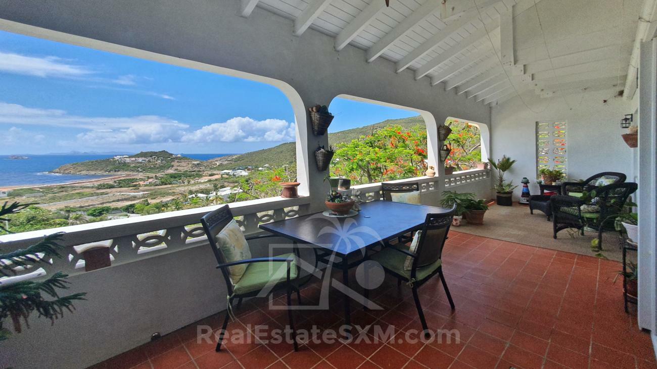 House for sale in St Maarten Guana Bay. Amazing ocean views. 3-levels, extra room PRICE DROP! No HOA