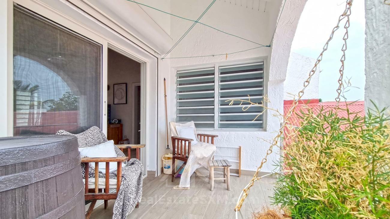 3-bedroom + Studio condo in Sint Maarten, Cupecoy, Tradewinds. Two levels, walking distance to beach