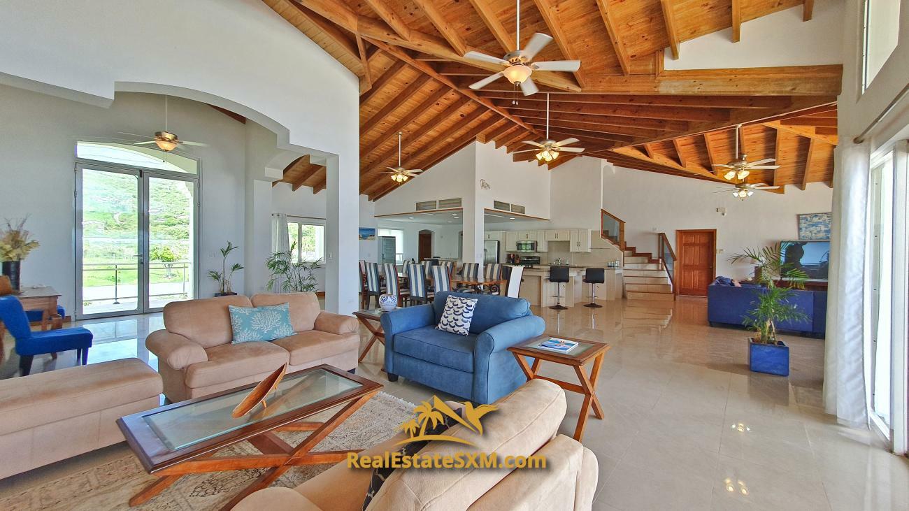 St Maarten beachfront villa for sale in Guana Bay, Casa Sunshine, 10 bedrooms, unique property