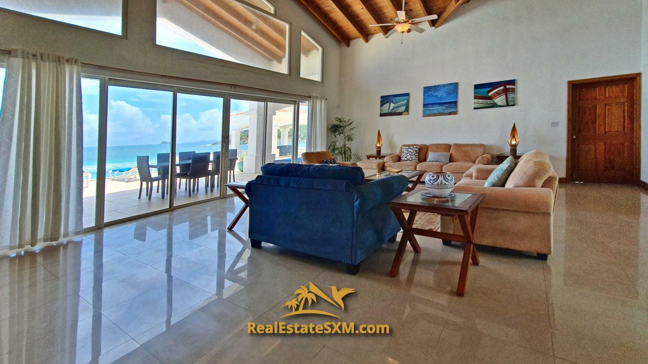 St Maarten beachfront villa for sale in Guana Bay, Casa Sunshine, 10 bedrooms, unique property