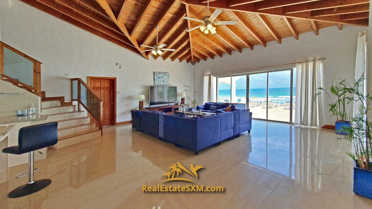 St Maarten beachfront villa for sale in Guana Bay, Casa Sunshine, 10 bedrooms, unique property