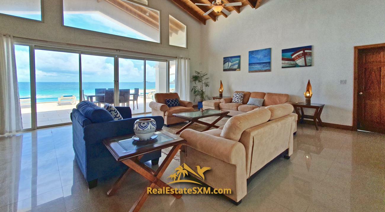 St Maarten beachfront villa for sale in Guana Bay, Casa Sunshine, 10 bedrooms, unique property
