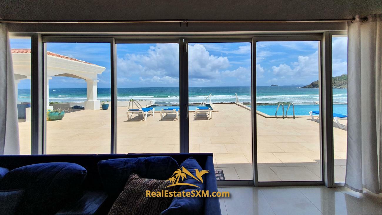 St Maarten beachfront villa for sale in Guana Bay, Casa Sunshine, 10 bedrooms, unique property