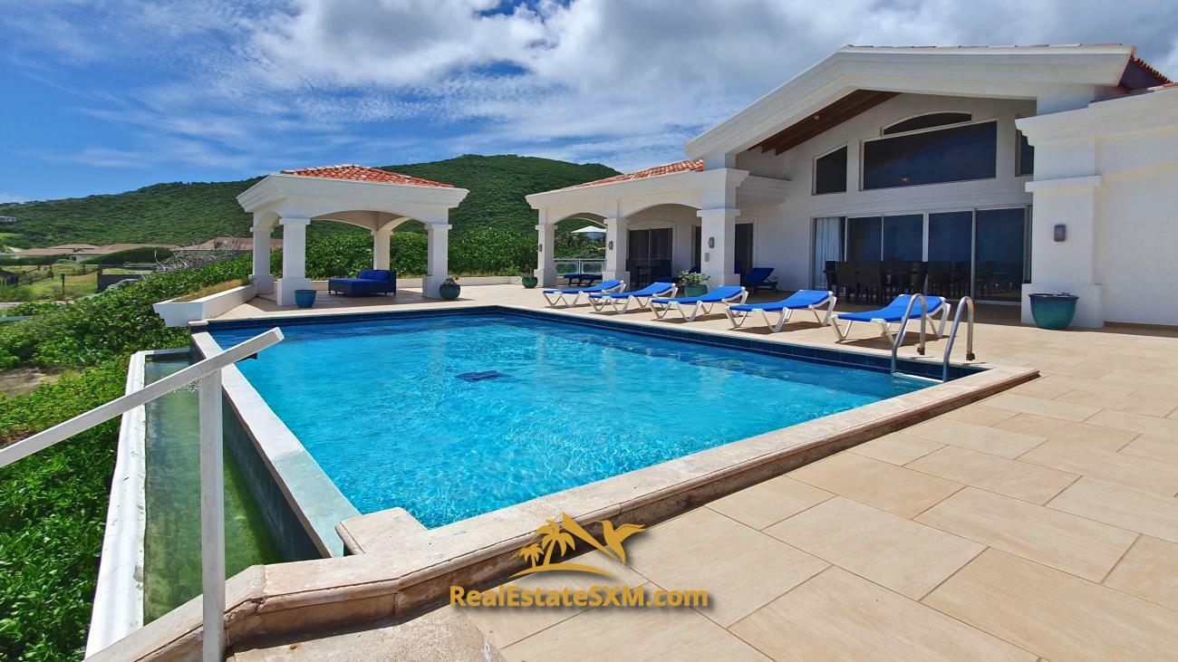 St Maarten beachfront villa for sale in Guana Bay, Casa Sunshine, 10 bedrooms, unique property