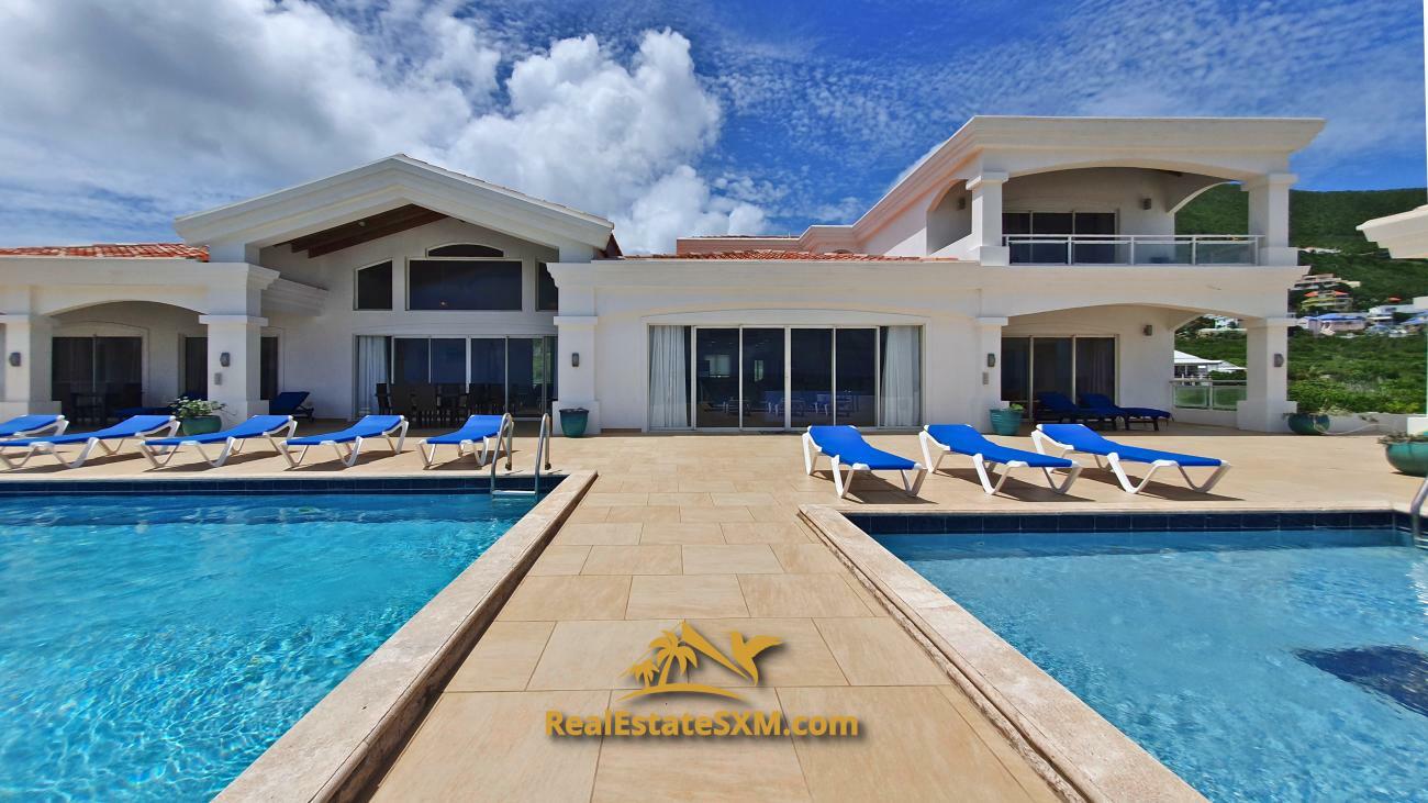 St Maarten beachfront villa for sale in Guana Bay, Casa Sunshine, 10 bedrooms, unique property