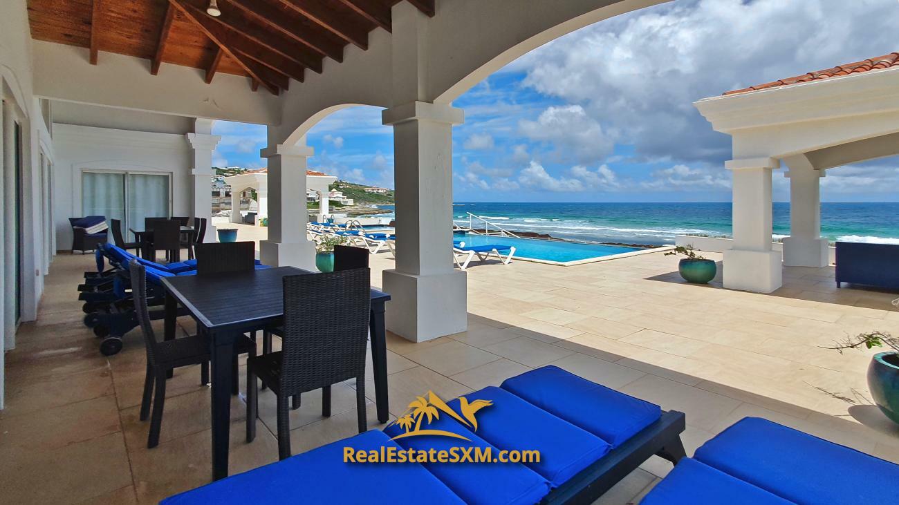St Maarten beachfront villa for sale in Guana Bay, Casa Sunshine, 10 bedrooms, unique property
