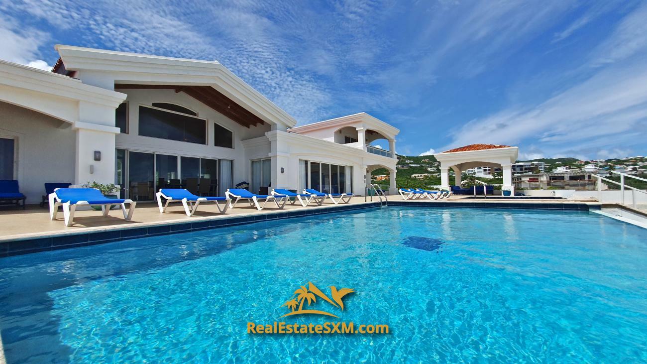 St Maarten beachfront villa for sale in Guana Bay, Casa Sunshine, 10 bedrooms, unique property
