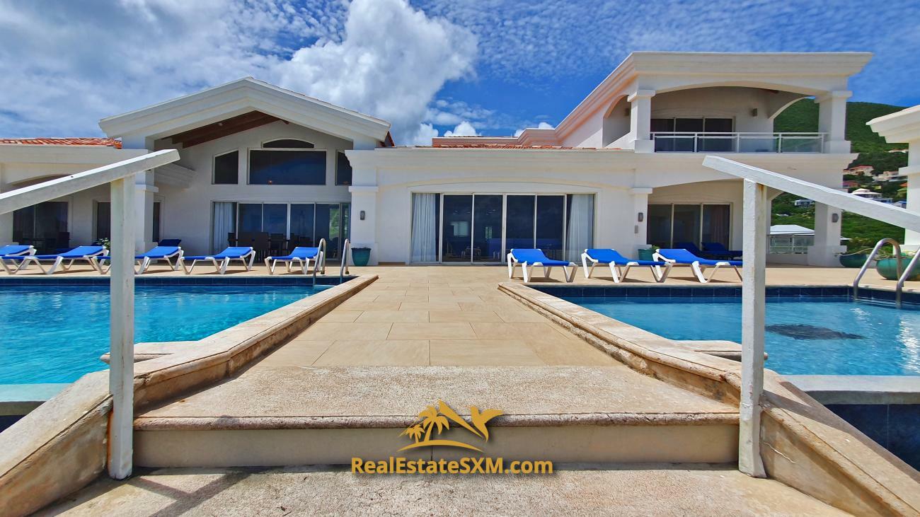 St Maarten beachfront villa for sale in Guana Bay, Casa Sunshine, 10 bedrooms, unique property