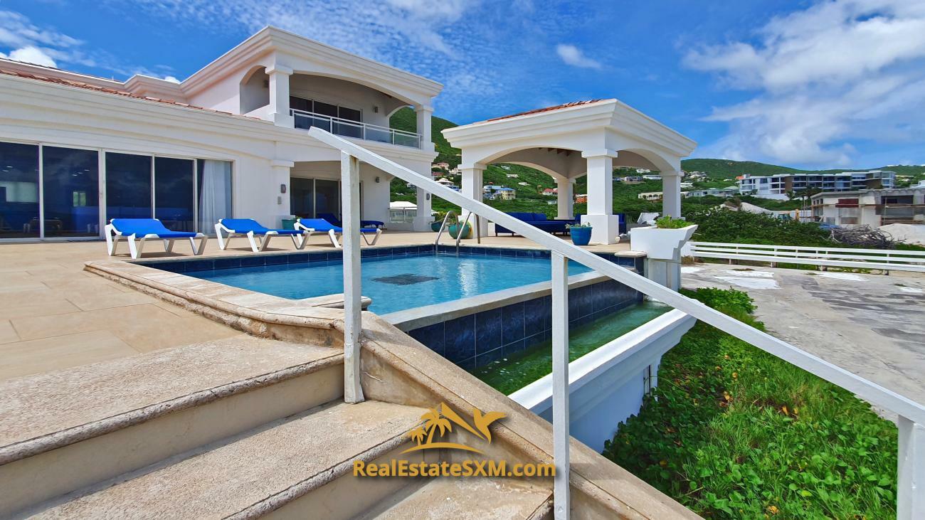 St Maarten beachfront villa for sale in Guana Bay, Casa Sunshine, 10 bedrooms, unique property