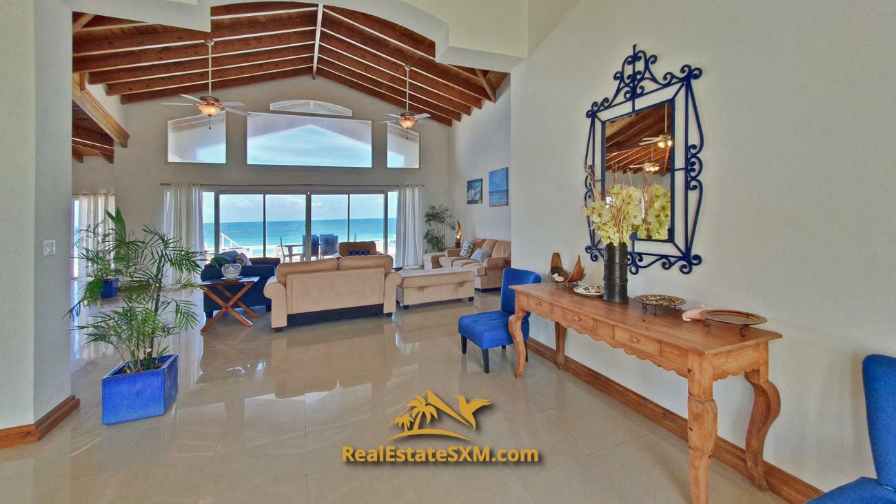 St Maarten beachfront villa for sale in Guana Bay, Casa Sunshine, 10 bedrooms, unique property