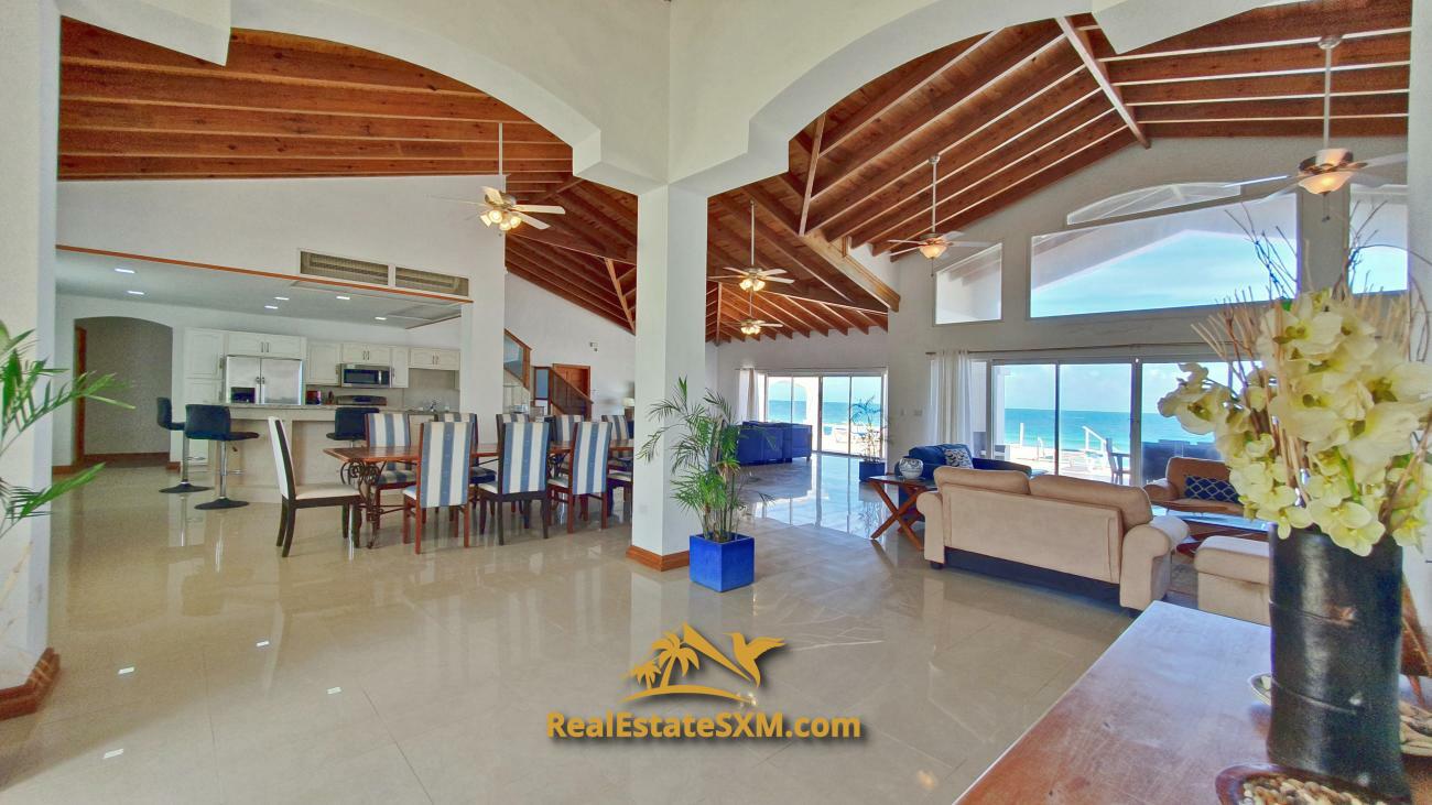 St Maarten beachfront villa for sale in Guana Bay, Casa Sunshine, 10 bedrooms, unique property