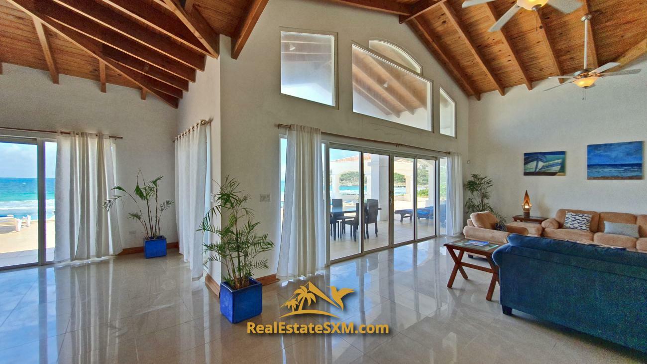 St Maarten beachfront villa for sale in Guana Bay, Casa Sunshine, 10 bedrooms, unique property