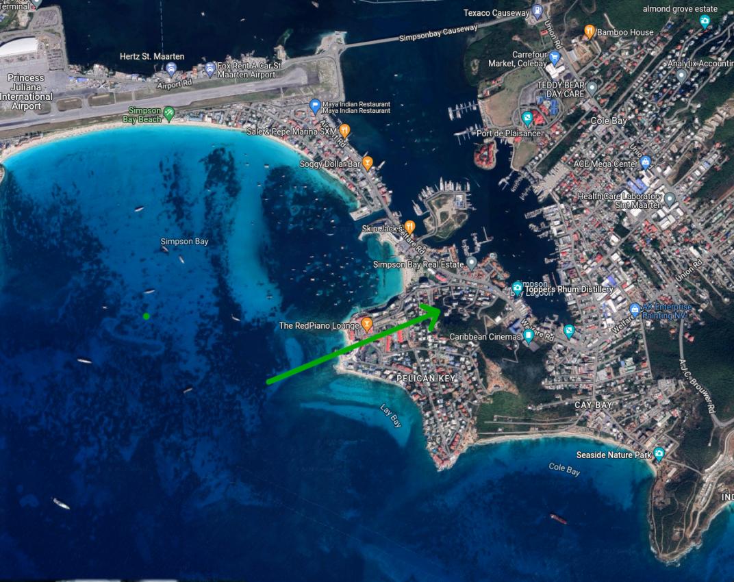 St Maarten Land for sale in Simpson Bay. Gorgeous ocean and lagoon views. Caribbean sunsets