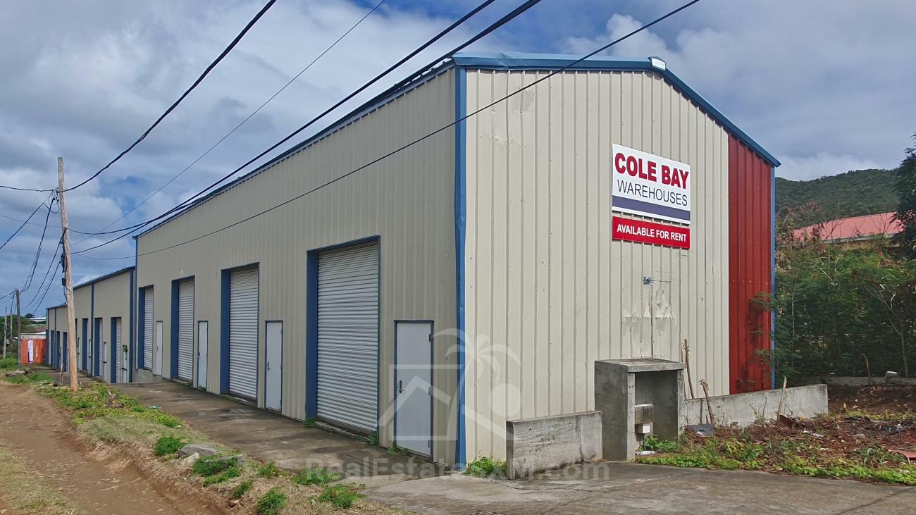 Warehouses for rent in Cole Bay, St Maarten. Tall,