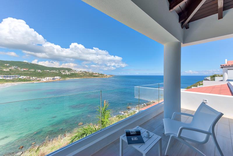 Caribbean luxury property for sale in St Maarten, hillside villa Amalia, Guana Bay. Unique!