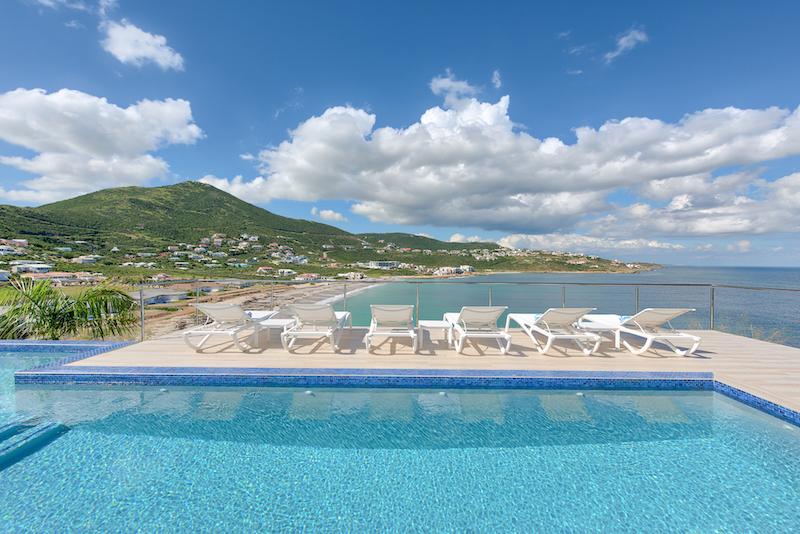 Caribbean luxury property for sale in St Maarten, hillside villa Amalia, Guana Bay. Unique!