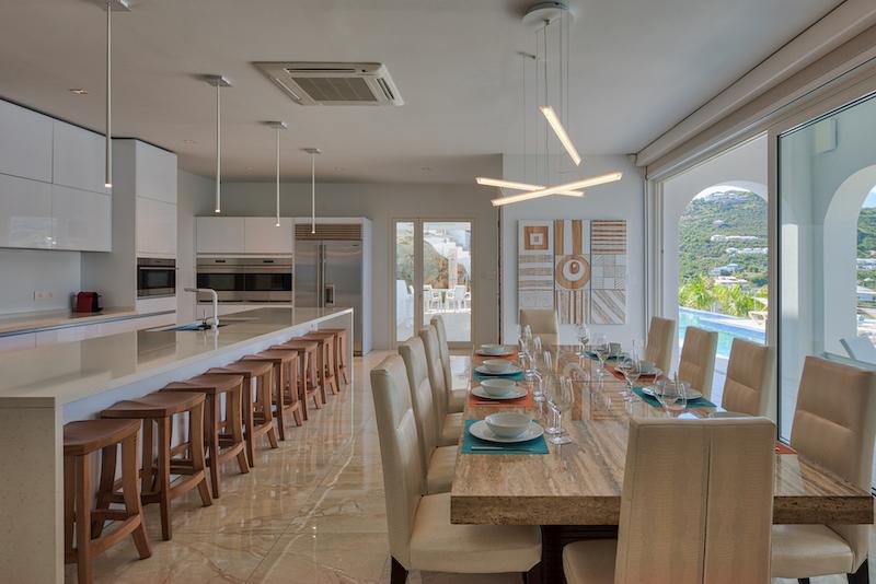 Caribbean luxury property for sale in St Maarten, hillside villa Amalia, Guana Bay. Unique!