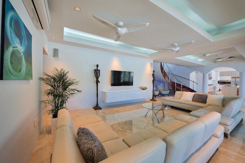Caribbean luxury property for sale in St Maarten, hillside villa Amalia, Guana Bay. Unique!