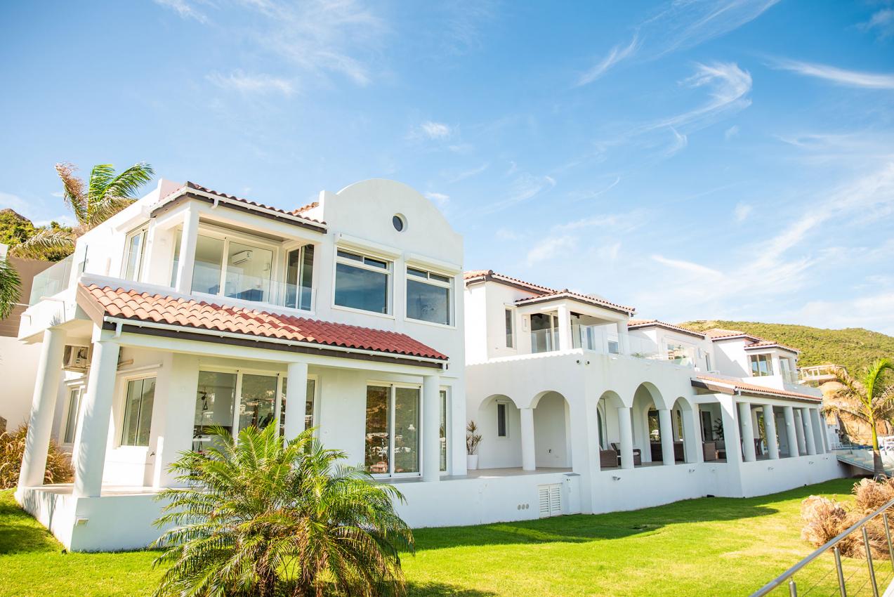 Caribbean luxury property for sale in St Maarten, hillside villa Amalia, Guana Bay. Unique!