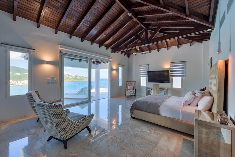 Caribbean luxury property for sale in St Maarten, hillside villa Amalia, Guana Bay. Unique!