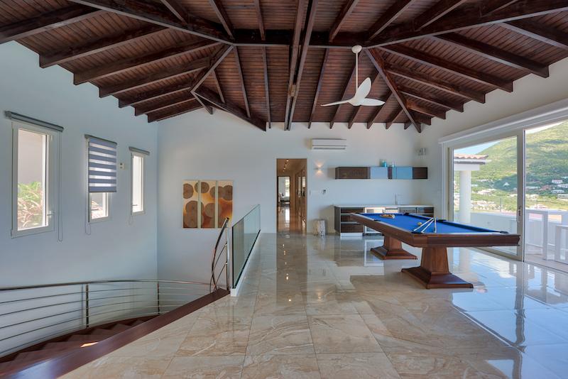 Caribbean luxury property for sale in St Maarten, hillside villa Amalia, Guana Bay. Unique!