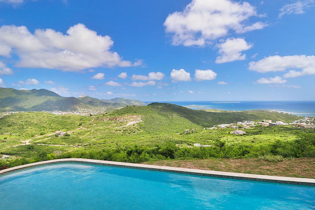 St Maarten luxury home for sale: Villa Shanti in Rice Hill Gardens. Gated. Secluded. Ocean views
