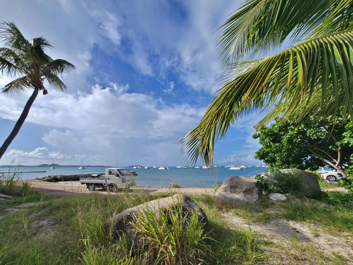 St Martin 2 Studio Condos together for sale in Marigot Yacht Club. Caribbean Sea view. French side