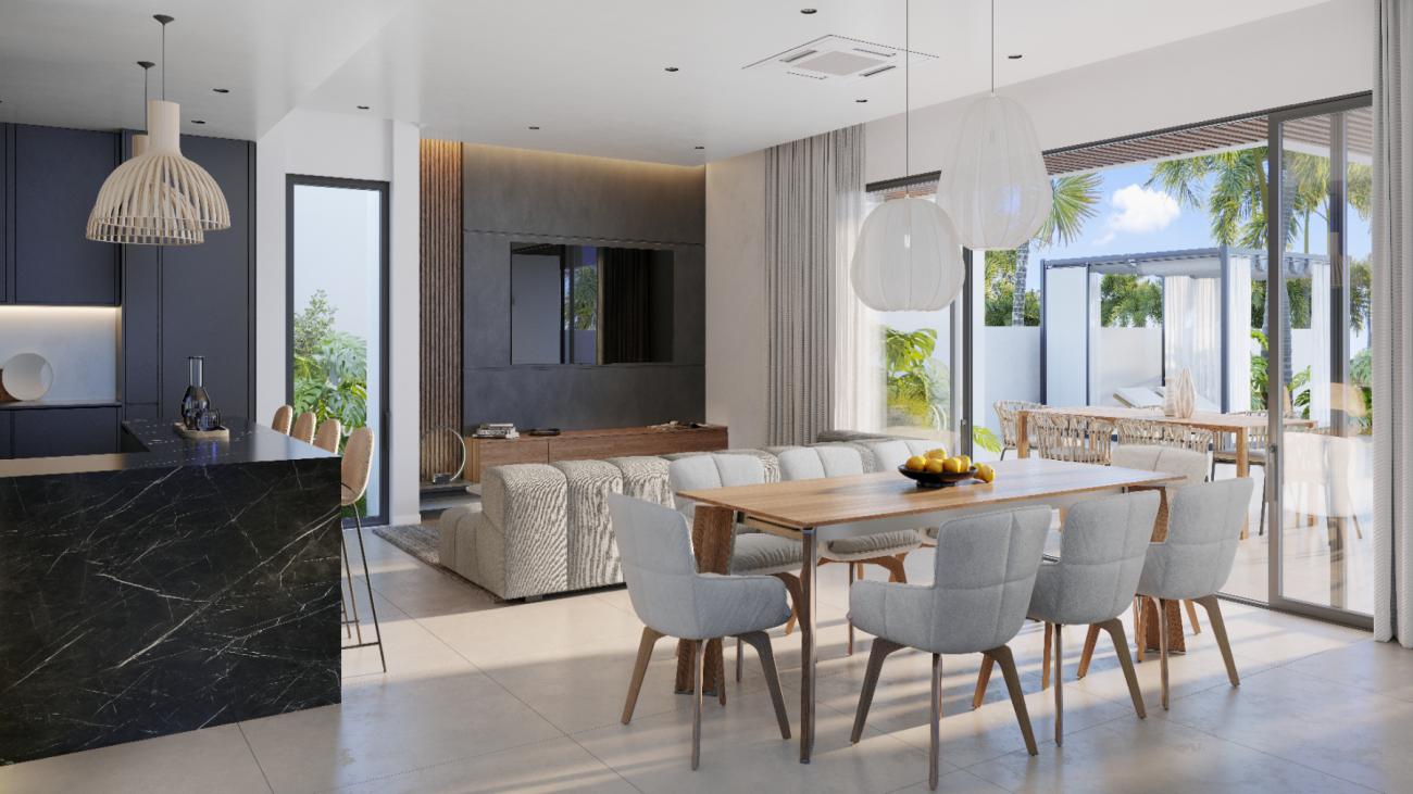 Caribbean Villas for sale in St Maarten! Aqua Resort a luxury development. Boat slip. Water view