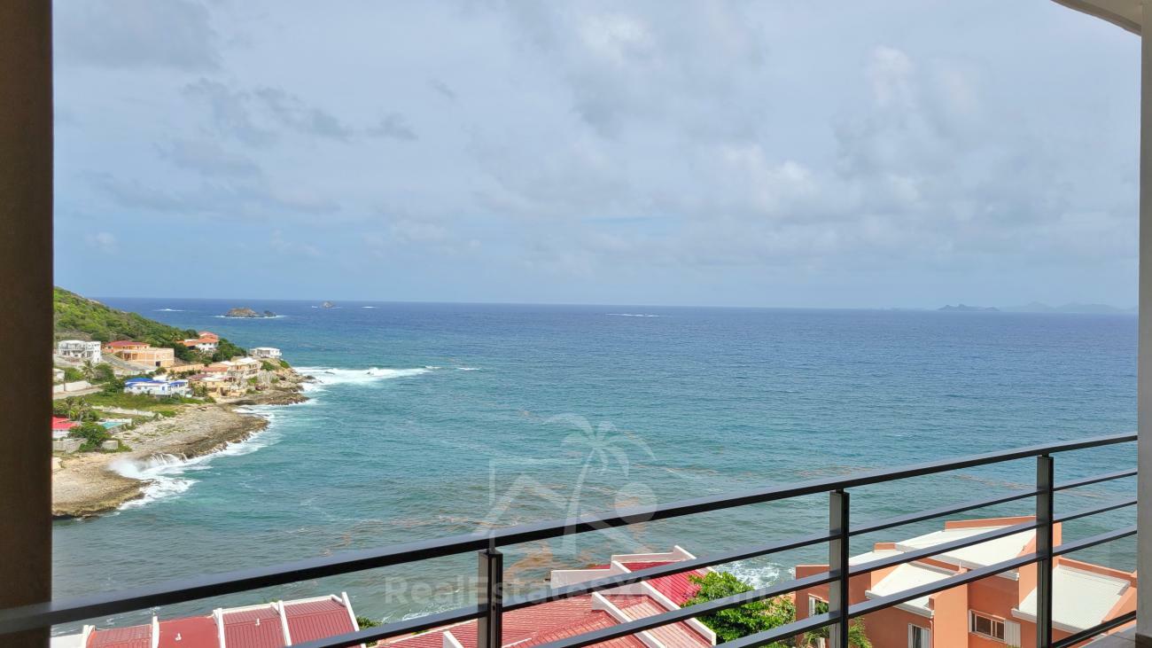 Luxury condo for sale in St Maarten, Point Blanche. Brand new development: Lajas. Ocean view