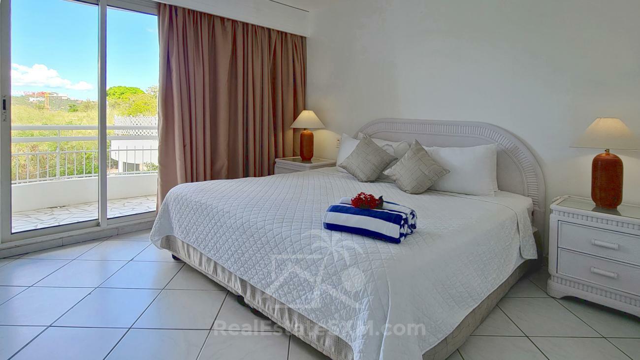 2 bedrooms condo for SALE St Maarten Cupecoy Sapphire Hotel. Caribbean Sea view. 3 balconies (230)