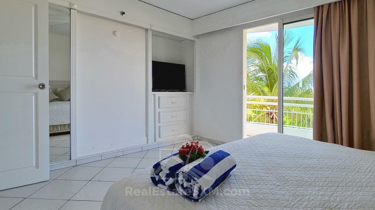 2 bedrooms condo for SALE St Maarten Cupecoy Sapphire Hotel. Caribbean Sea view. 3 balconies (230)