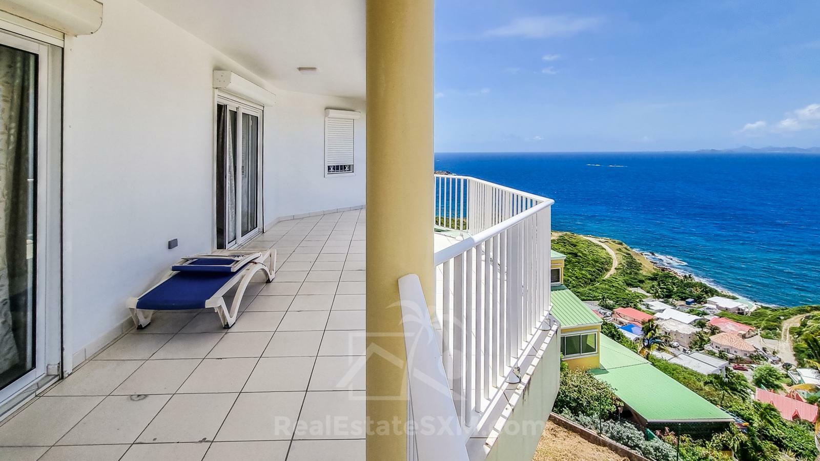 Big 3BR apartment for rent in St Maarten Point Blanche. Ocean View Sunrise Breeze Peaceful NEW PRICE