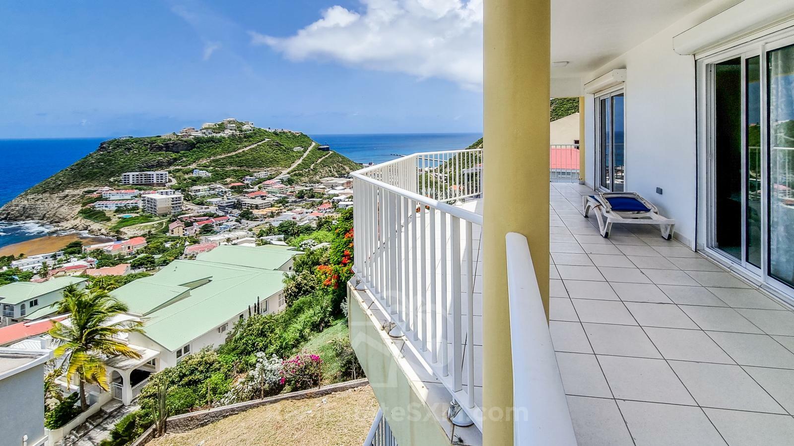 Big 3BR apartment for rent in St Maarten Point Blanche. Ocean View Sunrise Breeze Peaceful NEW PRICE