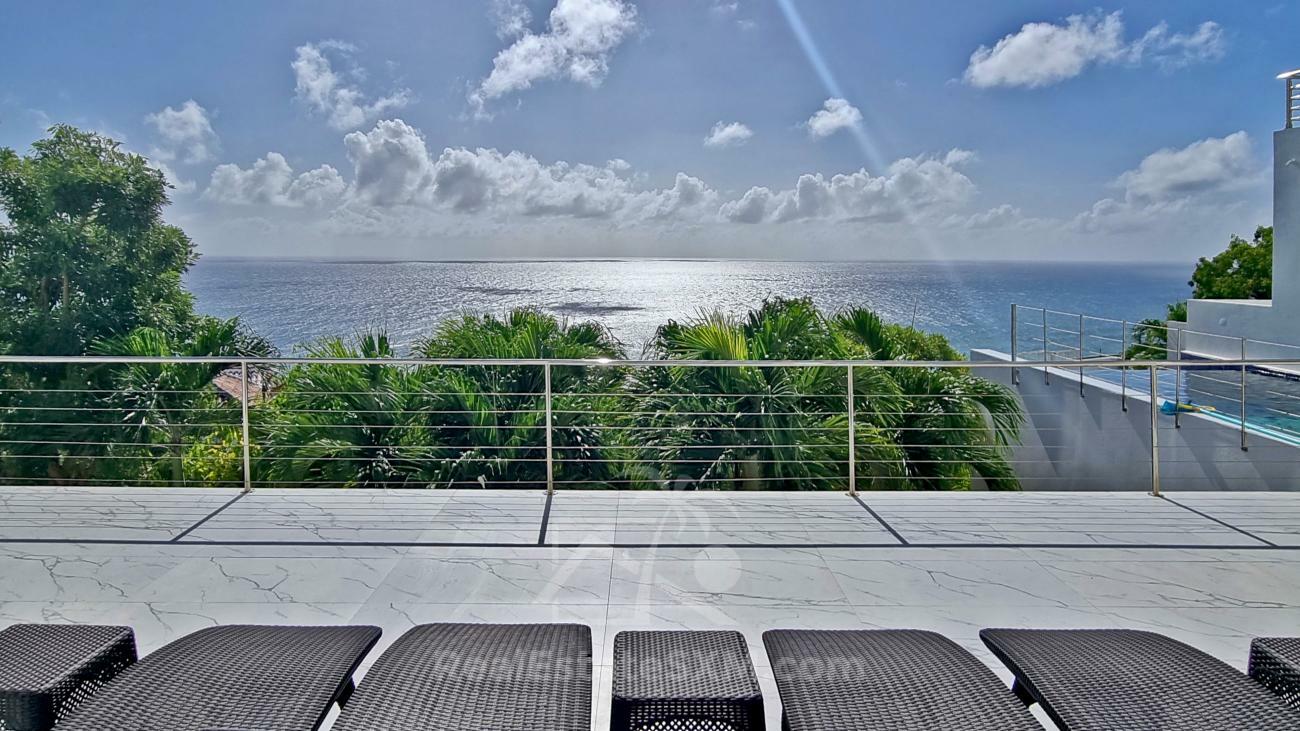 Caribbean Luxury Villa Cleavage For SALE Sint Maarten top of Pelican Key. Gorgeous sea views. 