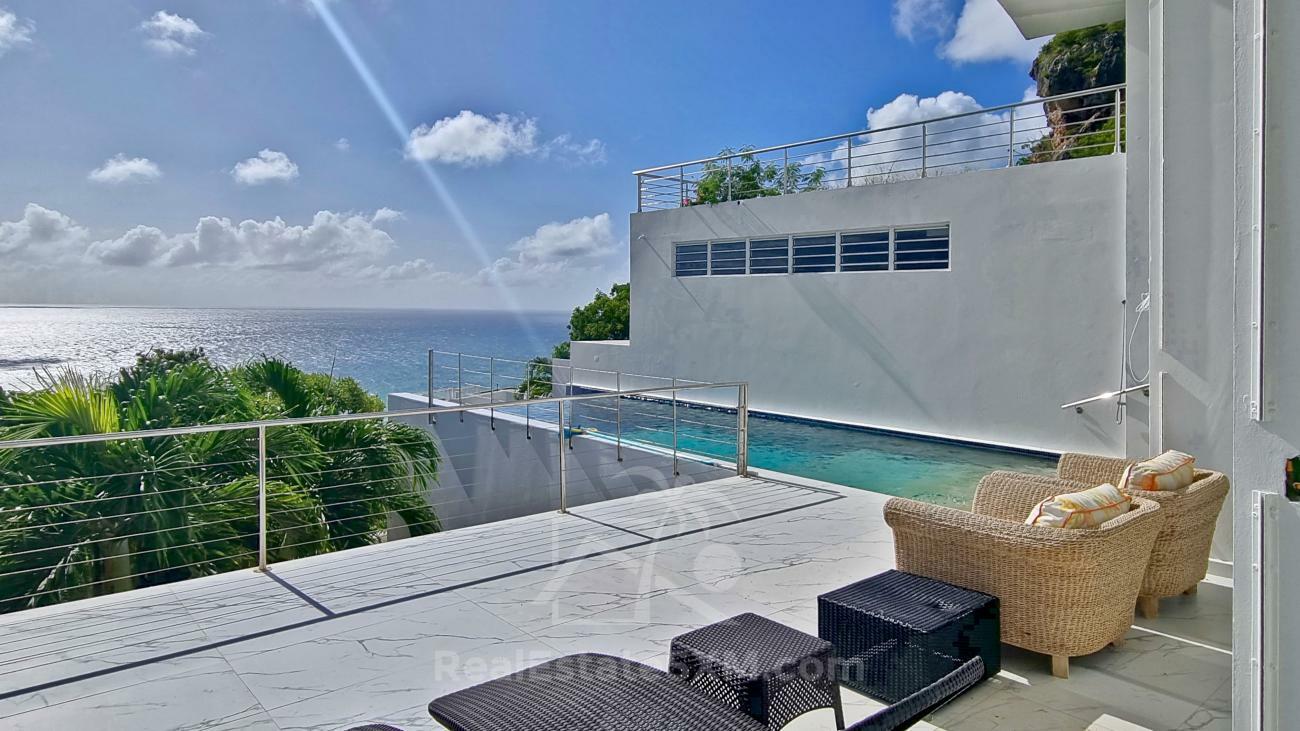 Caribbean Luxury Villa Cleavage For SALE Sint Maarten top of Pelican Key. Gorgeous sea views. 