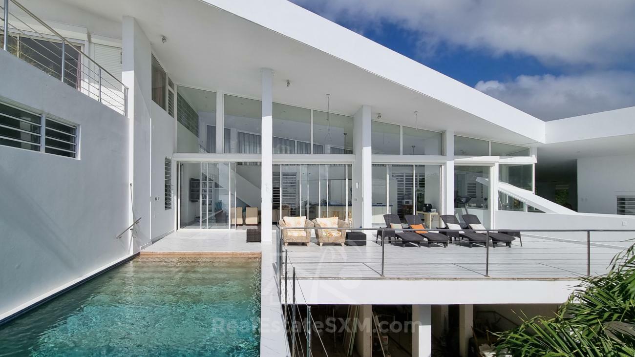 Caribbean Luxury Villa Cleavage For SALE Sint Maarten top of Pelican Key. Gorgeous sea views. 