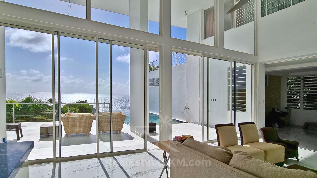 Caribbean Luxury Villa Cleavage For SALE Sint Maarten top of Pelican Key. Gorgeous sea views. 