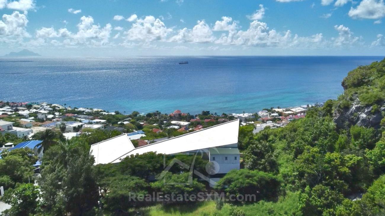 Caribbean Luxury Villa Cleavage For SALE Sint Maarten top of Pelican Key. Gorgeous sea views. 
