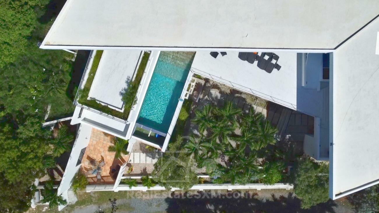 Caribbean Luxury Villa Cleavage For SALE Sint Maarten top of Pelican Key. Gorgeous sea views. 