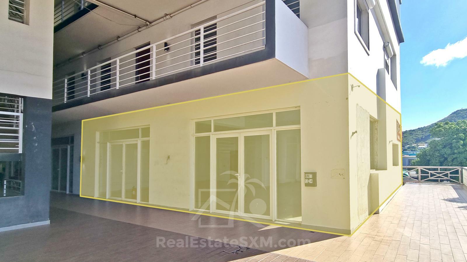 100sqm Commercial space in St Maarten Cole Bay. Welfare Rd, Sky Building. Main road. 