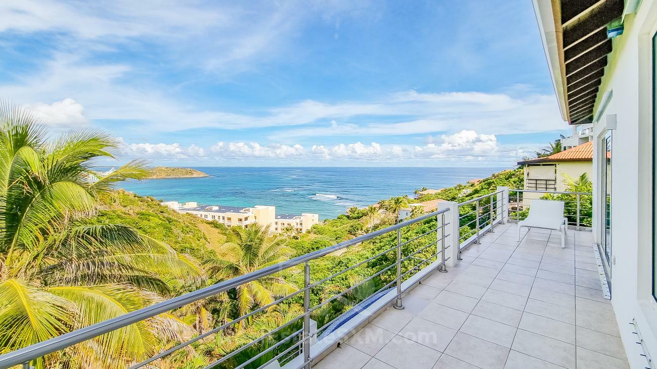 Villa for sale in Caribbean St Maarten, Dawn Beach. Twin Palms. Amazing ocean view. Garden. Peaceful